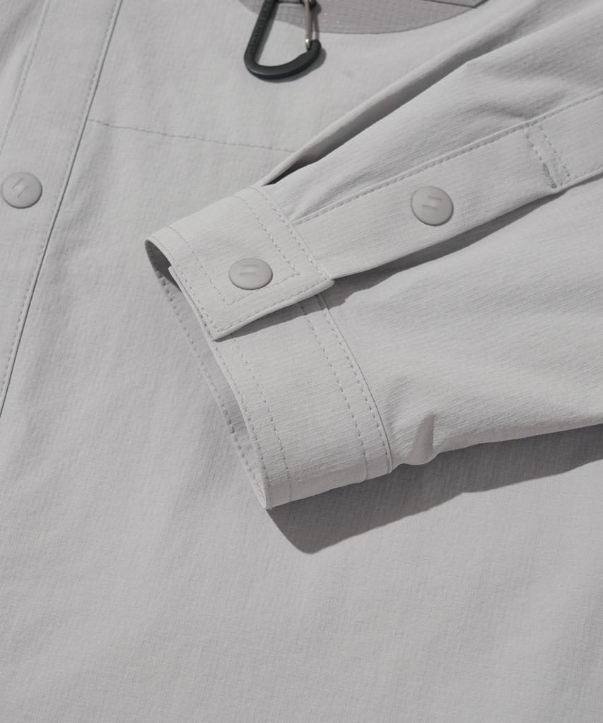 Welteoigseupelimeonteu Heart Pocket Shirt Jacket_Light Gray_Wcl018