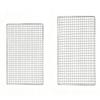 2 PCS Galvanized Barbecue Grill Meshes Reusable BBQ Grill Net Set for Outdoor Camping Picnics