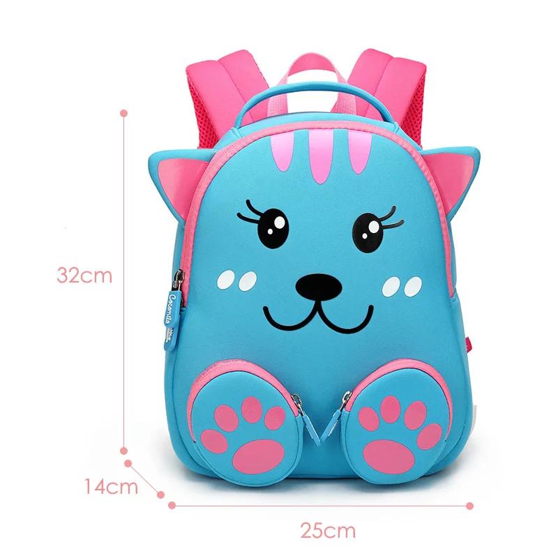 Cute Cat Backpack for Girls Toddler Boys Children School Bags Student Kids Bag Waterproof School Backpack Mochila Escolar