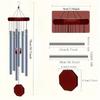 1pc Memorial Wind Chime Outdoor Large Deep Tone,Wind Chime Outdoor Sympathy Wind-Chime with 6Tuned Tubes For Garden Patio Balcony.