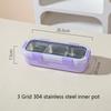 Simple Single-layer Lunch Box Microwave Heating Plastic Sealed Bento Portable Set Cutlery School Office Food Storage Container