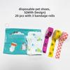 Pet Disposable Dog Boots Waterproof Pet Shoes Breathable Dog Paw Protection Disposable Foot Covers