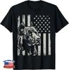 Funny Proud Patriotic Pit Bull Owner Lover American Flag Gift Unisex T-Shirt