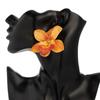 Orchid Clavicle Chain Cloth Simulation Flower Earrings Fashion Flower Necklace  Charm