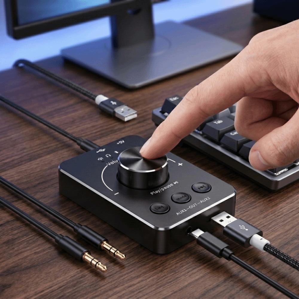 Bluetooth-Compatible 5.1 USB Volume Controller One-Key Multimedia PC Speaker  PC Use