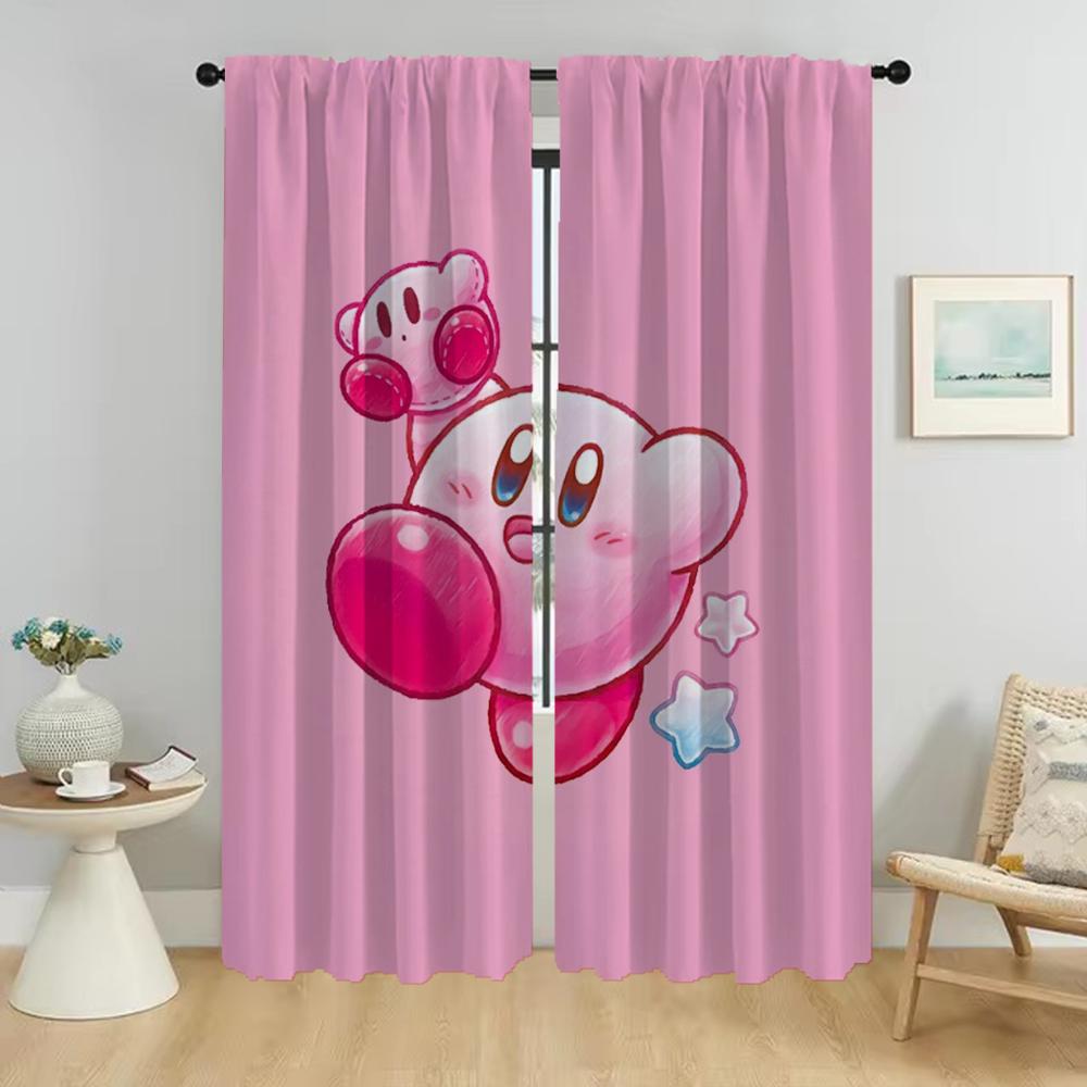 

K-Kirbyes Partition Elegant Room Curtains for Living Room Window Curtain Shades Halloween Decoration Tulle for Bedroom Kitchen W50xH70cmx2pcs-CL