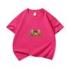 Kids Pure Cotton T Shirt Peeking Bengal Cat Print Crew Neck Short Sleeve Tee Casual Breathable Boys Girls Summer Tops