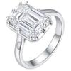 WUIHA Vintage 925 Sterling Silver 10 * 12 MM Emerald Cut VVS1 D Color Real GRA Moissanite Diamonds Gemstone Ring Fine Jewelry