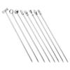 8 Pcs Metal Fruit Needle Cocktail Stirrers Fine Toothpicks Swizzle Sticks for Cocktails Stainless Steel