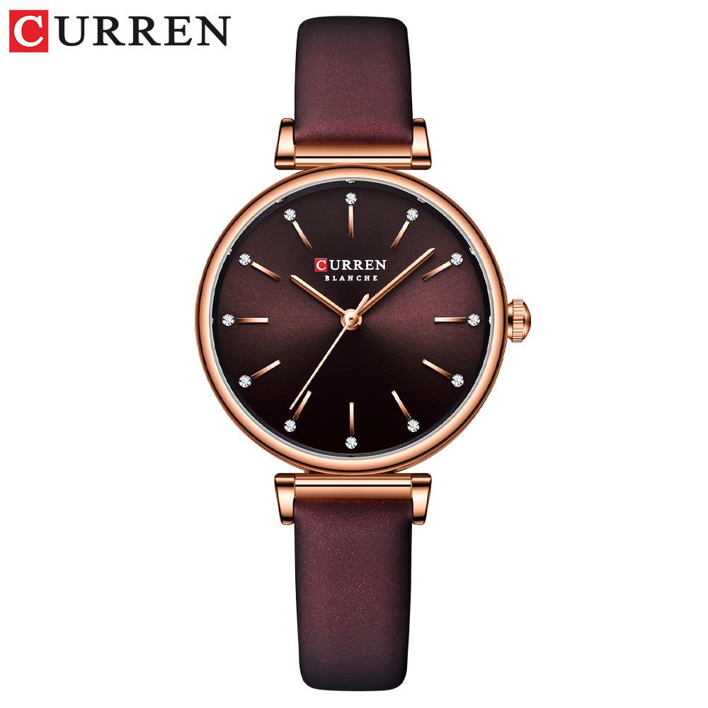 Curren Karin 9081 Damenmode Lederarmband Armbanduhr - Einfaches, Schönes, Trendiges Jugenddesign