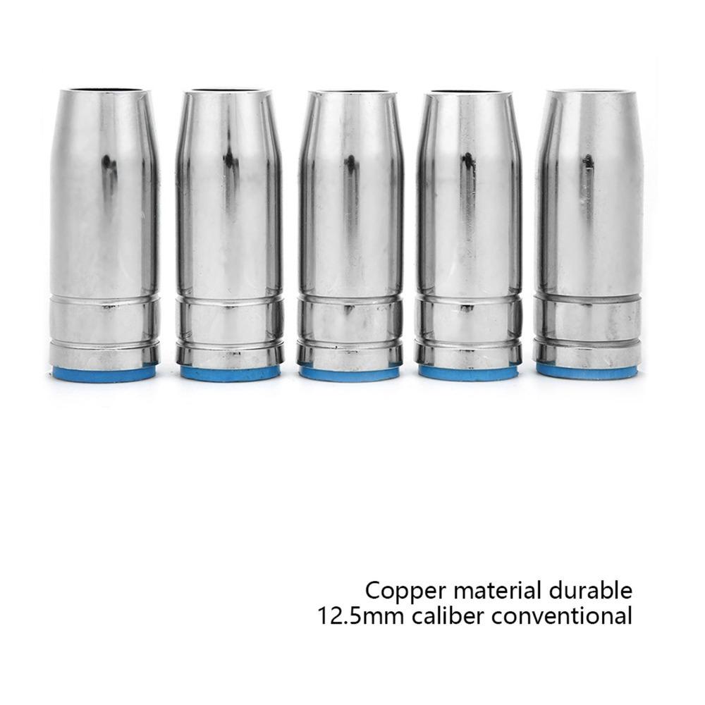 5pcs Copper Conical Gas Nozzle 15mm Diameter Welding Torch Nozzle Copper Gas Nozzle  For MAG Welding