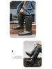 Men's High-Top Waterproof Non-Slip Rain Boots with Drawstring Long Tube Style