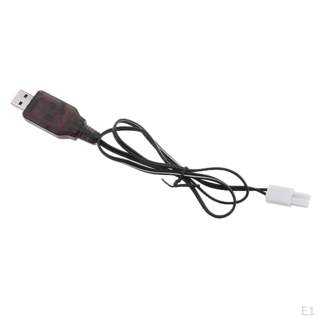 6V USB to EL2P Plug NIMH/NICd Battery Charging Cable for RC Drone Toys