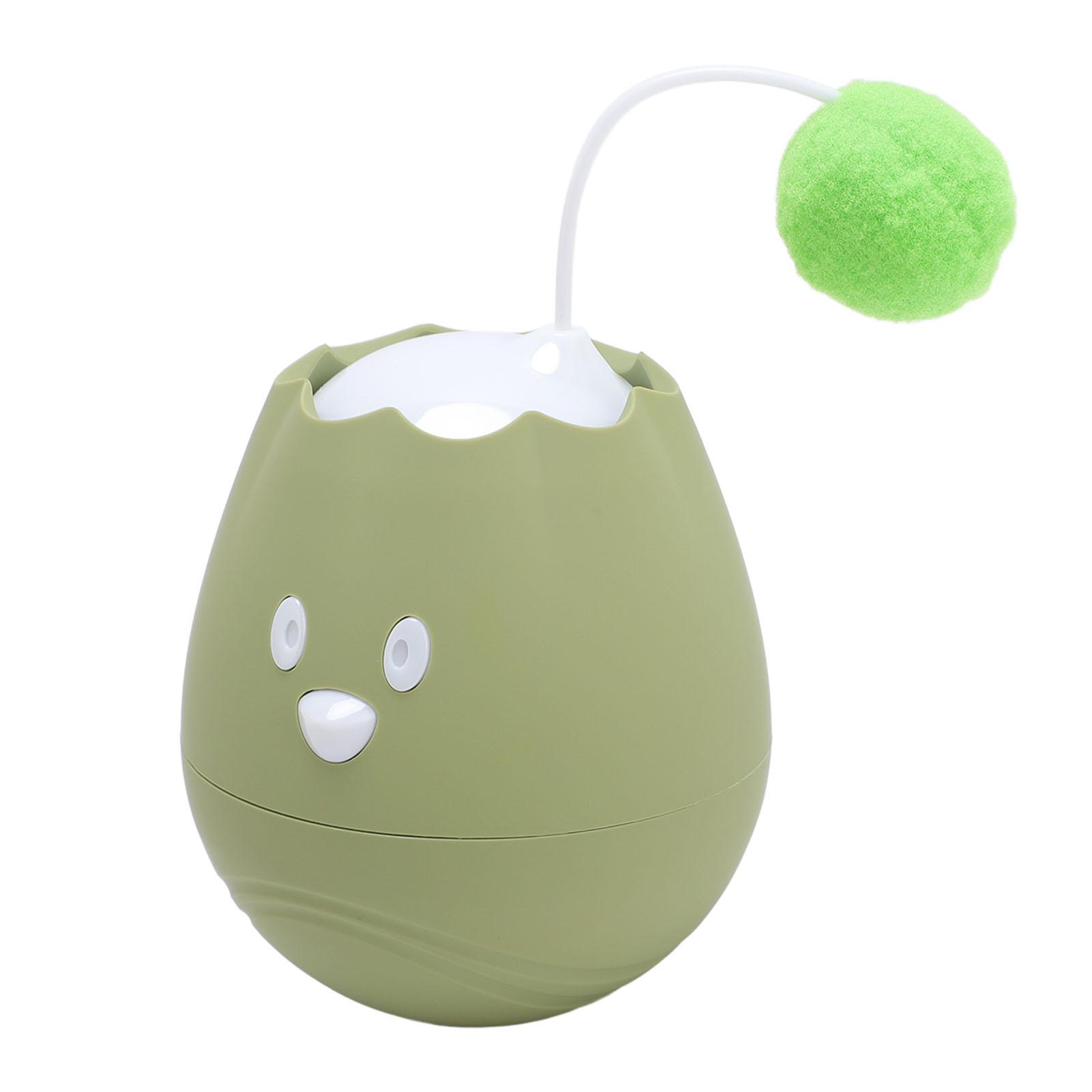 

Интерактивная игрушка для кошек, мяч, активируемый прикосновением, для кошек в помещении, автоматический вращающийся мяч, играющий самостоятельно зелёный