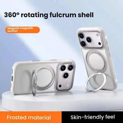 Clear Phone Case for iPhone 17 Pro Max/Pro/Air with 360° Rotatable Stand Anti-Scratch Drop-Proof Design - Protective Cover