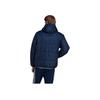 Adidas Originals Solid Color Logo Zip-Up Hoodie Men Outerwear Blue HM2462