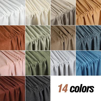 Tissu d'ameublement premium en velours chenille - 100x150cm Matière douce texturée pour coussins de canapé DIY, tapis de fenêtre en saillie et décoration intérieure