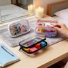 Waterproof Transparent Hard-shell Cosmetic Storage Bag Zippered Clear Pouch for Travel Outdoor Toiletries Organizer