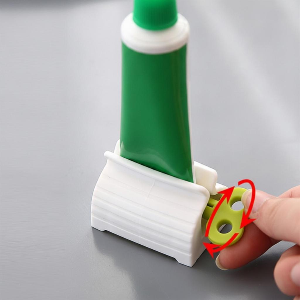 Toothpaste Dispenser with Crank Manual Tube WasteReducing for