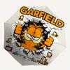 1pc Garfield Breaks Through the Wall Durable Cartoon Folding Umbrella, Portable 3-Fold Compact Umbrella for Men and Women, Suitable for Travel or Dail