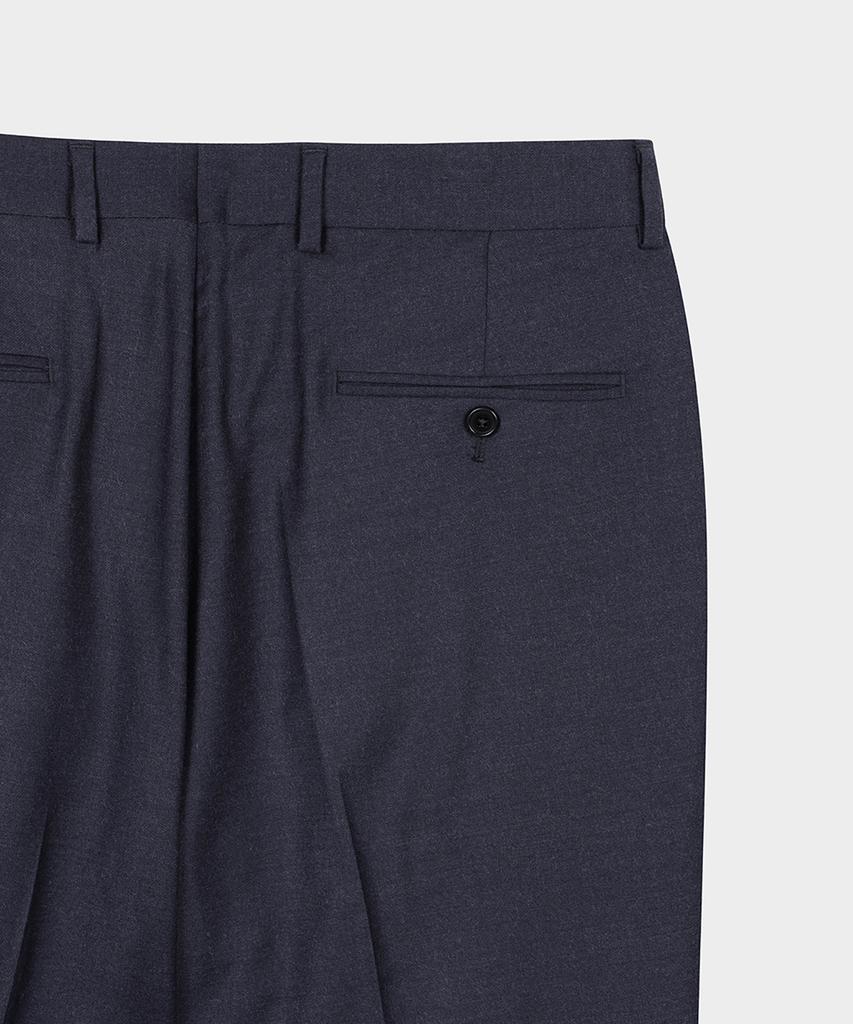 BROOKS BROTHERS Classic Fit Flannel Trousers (Navy) (Bbptmf6435Qef)