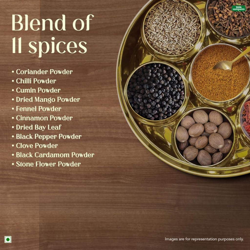 Tata Sampann Pav Bhaji Masala Powder With Natural Oils For Authentic Flavor By Sanjeev Kapoor 100 g