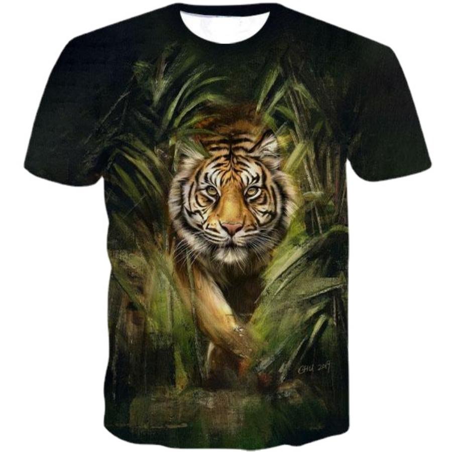 

Летние топы для мужчин, одежда больших размеров, футболка с 3D принтом животных, футболки с рисунком тигра, топ с короткими рукавами и круглым вырезом, дышащие мужские рубашки 6XL