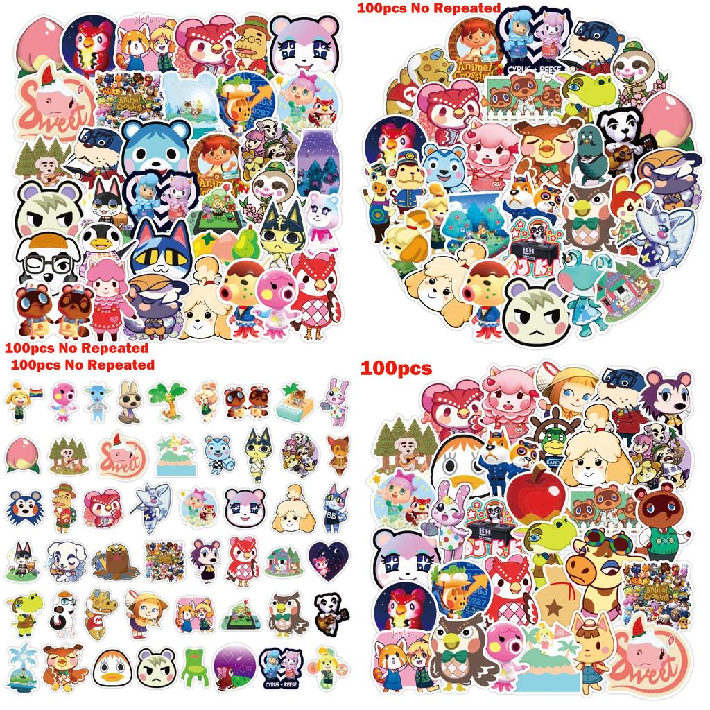 Waterproof And Durable Animal Crossing Stickers Set For Various Surfaces