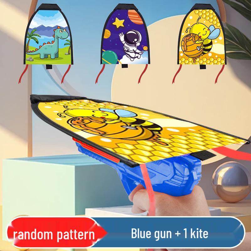Kids' Foam Airplane Launcher Toy - Hand-Throw Outdoor Flying Gun