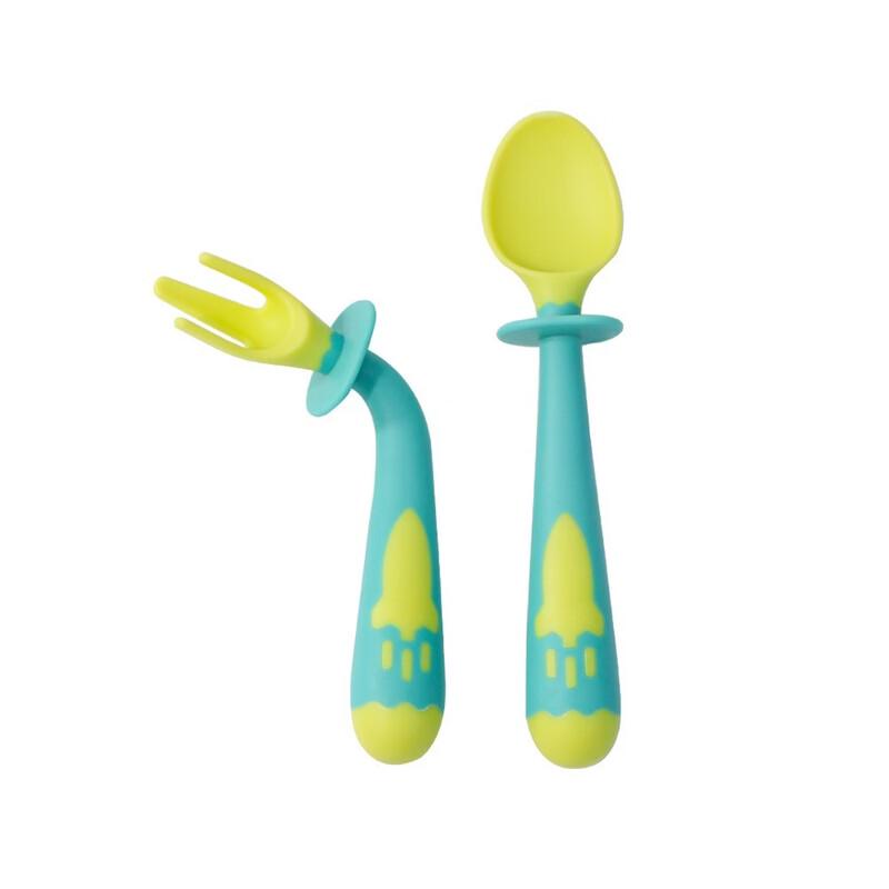 BIBOO Children s Bendable Learning Fork and Spoon Set