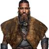 Pelerină Șal Viking Războinic cu Guler de Blană pentru Bărbați Medieval Blană Artificială Costum Halloween Costum de Spectacol cu Blană