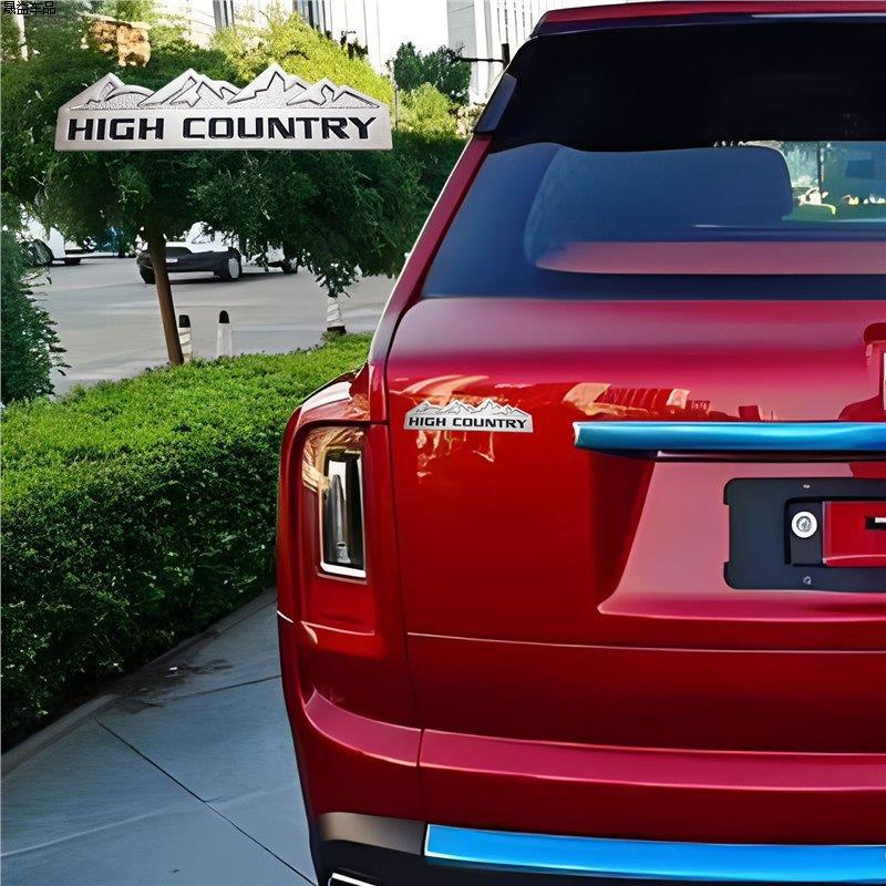 High Country Snow Mountain Car Emblem for Chevy, Jeep, Dodge, Ford