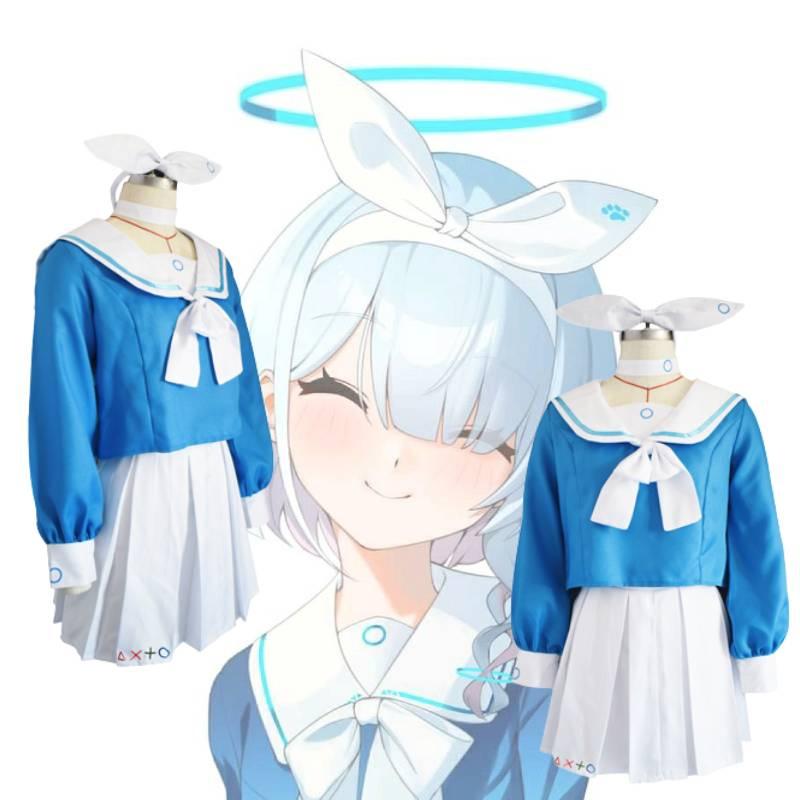 Archives Blue Arona Cosplay Costume Jk Sailor Uniform Skirt Suit Fans Accessory