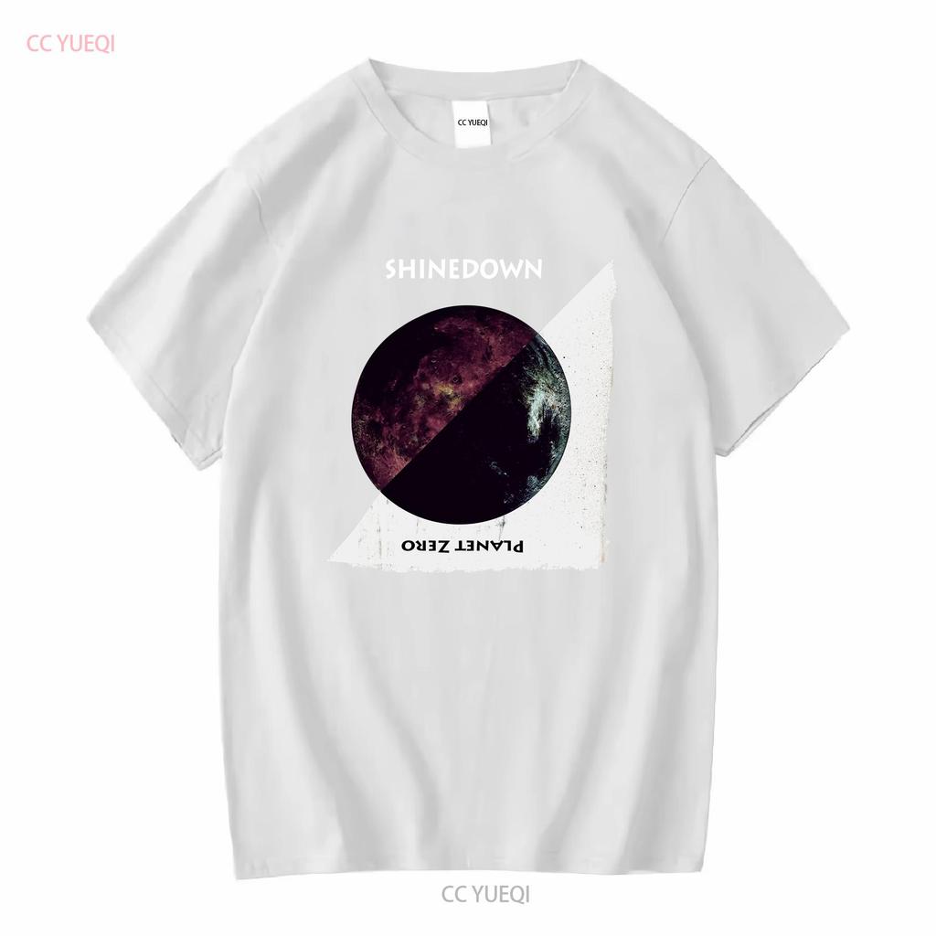Shinedown Planet Zero T-Shirt Schwarz S 5XL Z8163 Lang- oder Kurzarm Vintage Gewaschen Lässiges Oberteil Für Den Alltag Mann