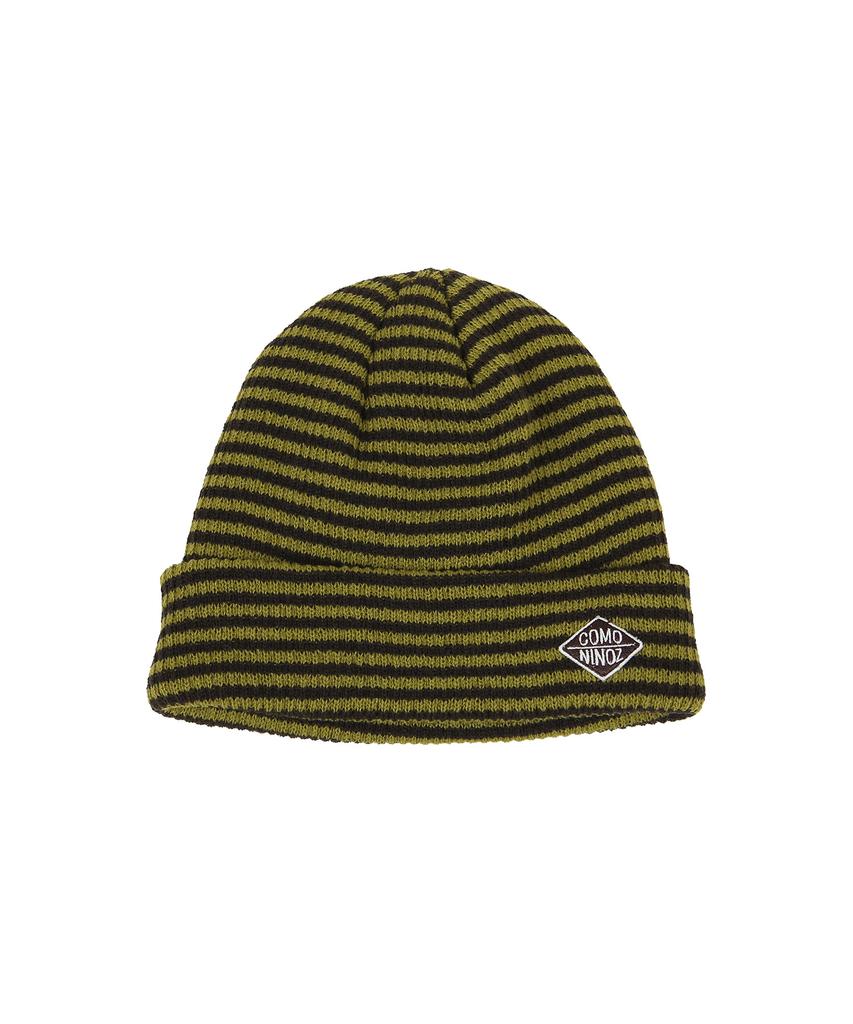 COMONINOZ [Cn]26S Stripe Knit Beanie [4 Color]