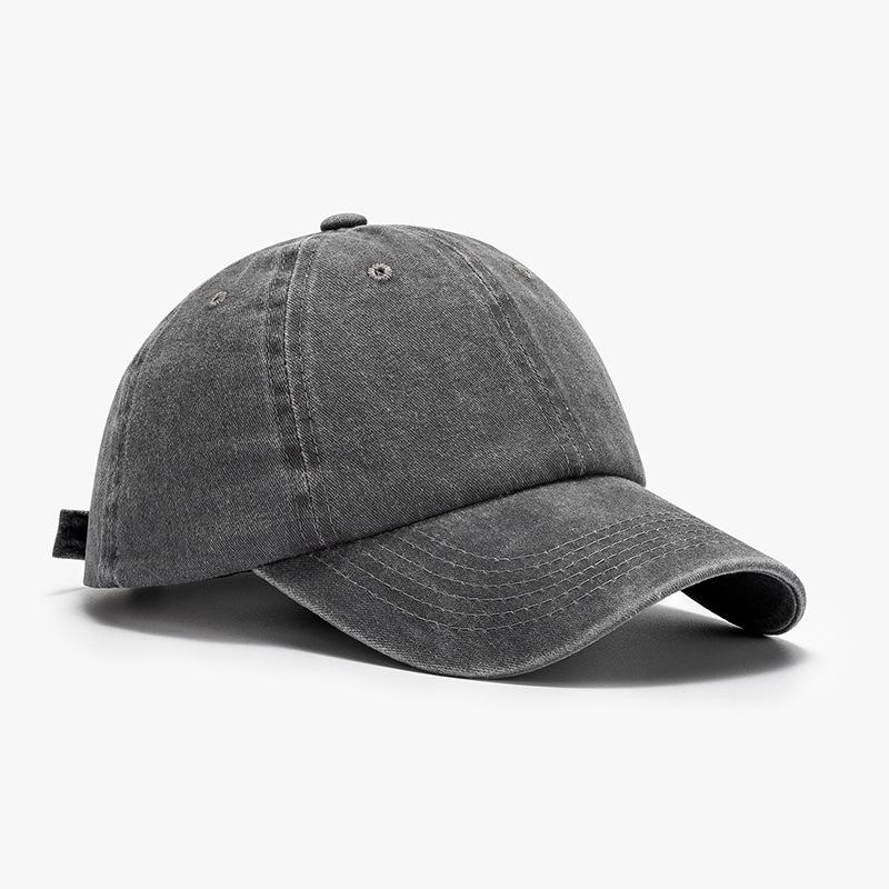 Hat Men's Trend Cap Women's Trend Brand Spring and Summer Versatile Washed Retro Soft Top Sunscreen Baseball Cap
