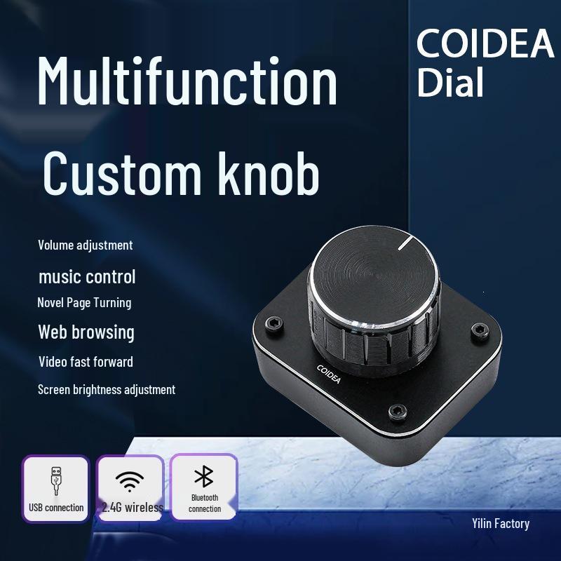 COIDEA Wireless Bluetooth Multi-Mode Volume & Brightness Controller for Surface Dial Replacement
