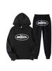 Kotez Unisex Hip-Hop Streetwear: Trendy Loose-Fit White Hoodie Set