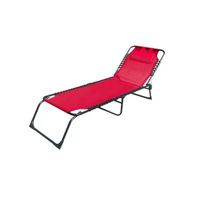 Klappliege Rot | Gartenliege Outdoor 190 x 27 x 58 cm | Klappliegen Outdoor - Marbueno