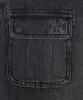 Emelbi Women'S Basic Small Logo Cargo Denim Wrap Skirt Ny (Black)