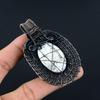 Dendrite Opal 999 Copper Wire Wrapped Pendant, Handmade Gemstone Jewelry Pendant Gift For Birthday