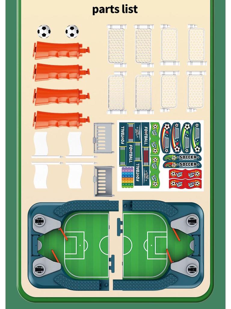 Doppel-Tischfußballtisch: Indoor-Sportspiel für Kinder