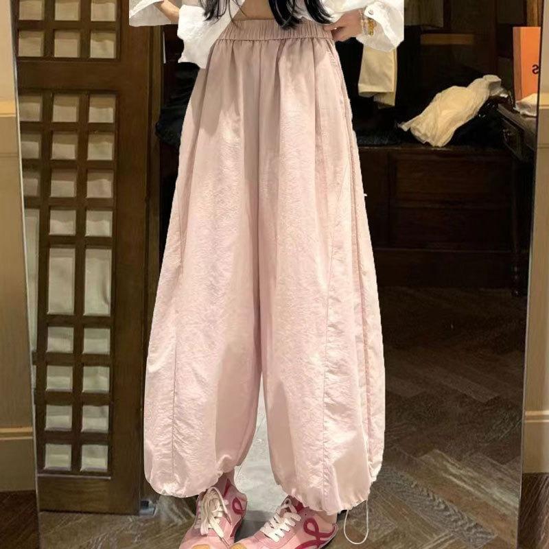 Quick-drying bloomers women's summer new high-waisted loose and thin casual radish pants nine-point wide-leg Nezha pants