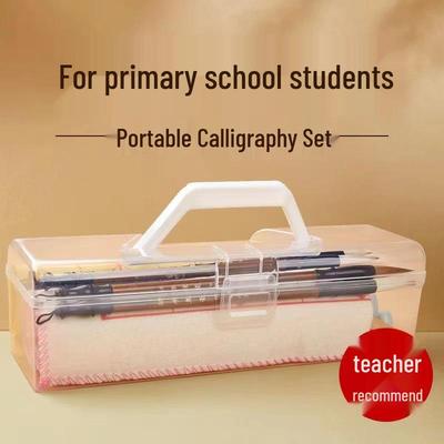 Beginner's Calligraphy Set: Complete Four Treasures Kit with Brushes, Ink, Paper, and Inkstone