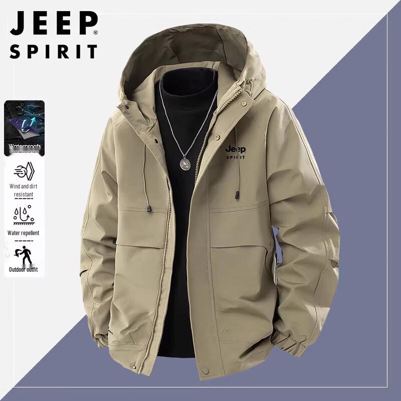 JEEP SPIRIT Men's Hooded Casual Jacket