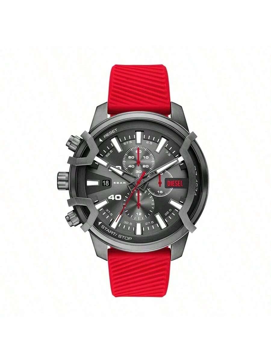 Diesel Blue Plated Stainless Steel Strap Men s Quartz Movement DZ4673 красный