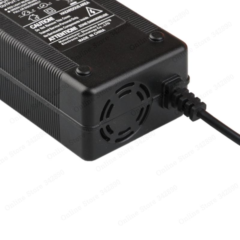 54.6V 3A electric bike lithium battery charger for 48V lithium battery pack 3 pin GX16 connector