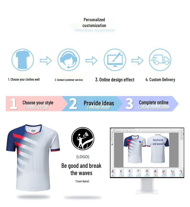 High-End Badminton and Table Tennis Uniforms: New Style Men's and Women's Sets
