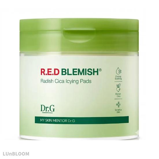 

DR.G Red Blemish Turnip Cica Icing Pad 60 листов / 190 мл