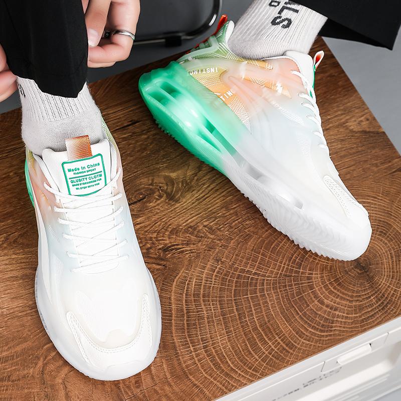 Outdoorová obuv pro muže šněrovací pánské vulkanizované boty zimní muž tenisky na platformě smíšené barvy pánská obuv pro volný čas